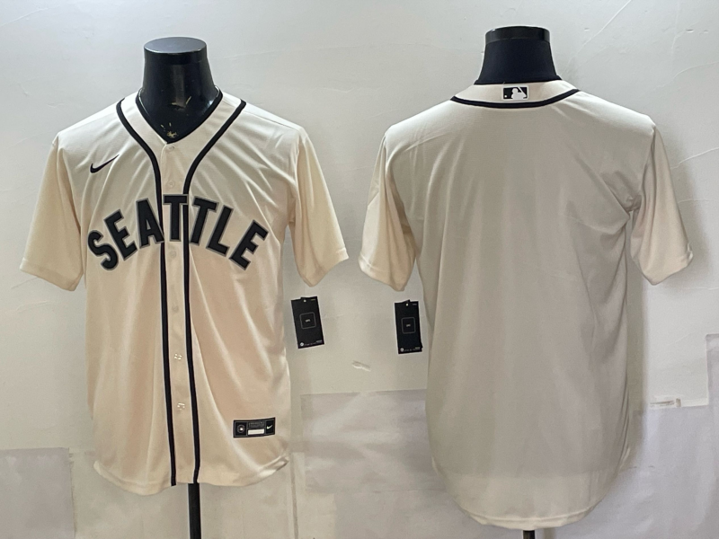 Men 2026 Seattle Mariners blank cream Nike MLB Jersey 098716->seattle mariners->MLB Jersey